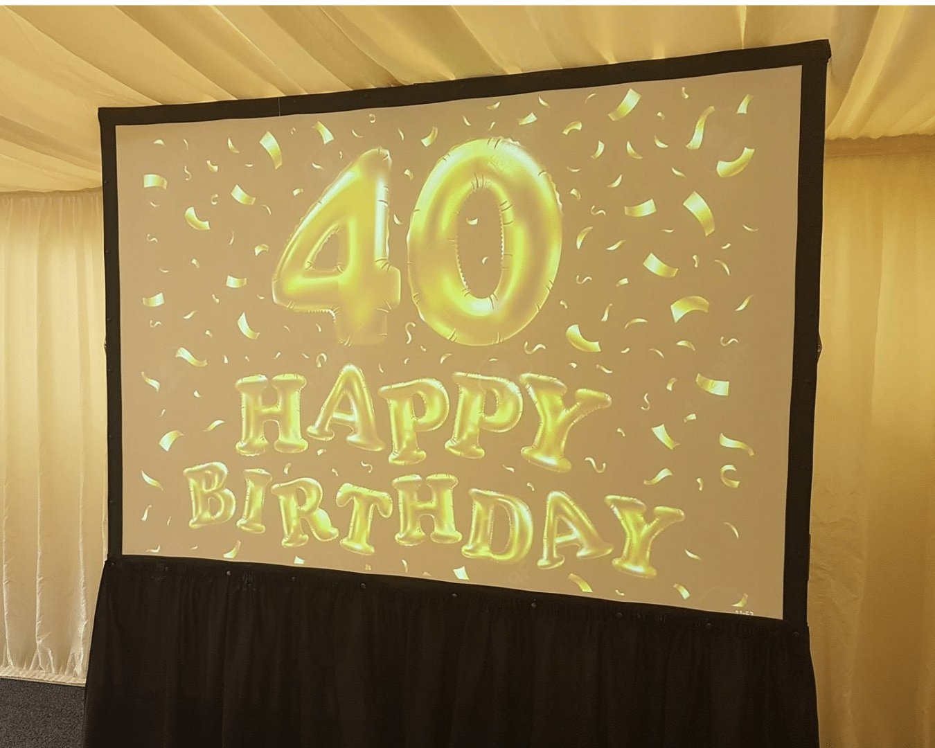 Bristol and Somerset projector and screen hire Keith Hards Entertainment