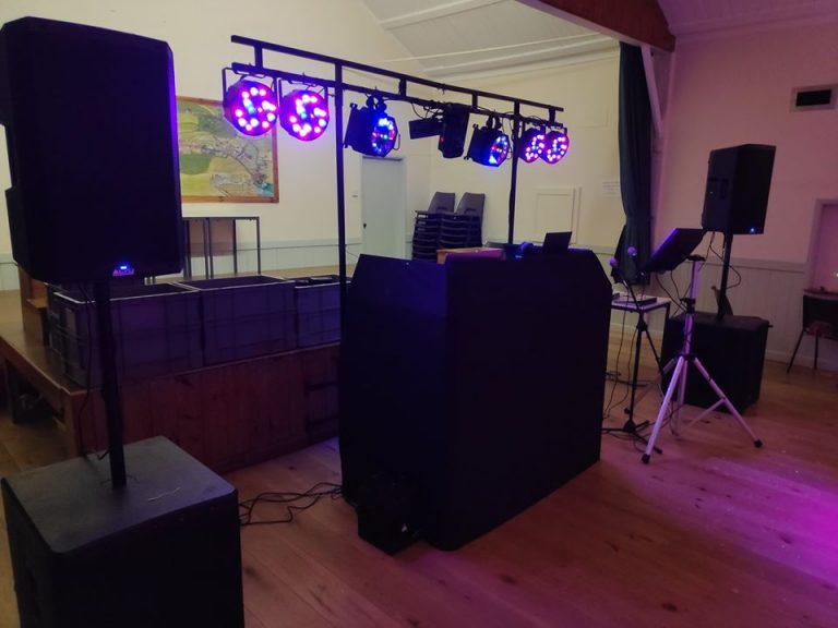 Trudoxhill village hall, Frome. Disco and DJ service.